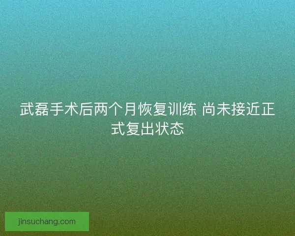 武磊手术后两个月恢复训练 尚未接近正式复出状态 武磊手术后两个月恢复训练 尚未接近正式复出状态